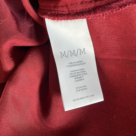 CAbi Women's Size Medium Crushed Velvet Grace Tribute Dress Dress Style # 3696 - Picture 3 of 7